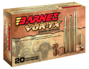Barnes Bullets 22030 VOR-TX Safari 470 Nitro Express 500 gr TSX Flat Base 20rd Box