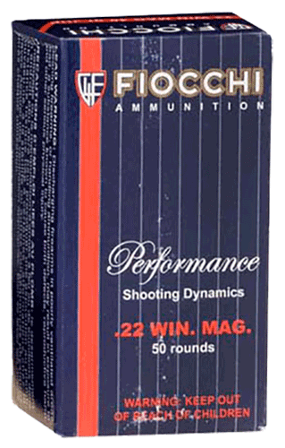 Fiocchi 22FWMA Field Dynamics Performance 22 WMR 40 gr Jacketed Soft Point (JSP) 50rd Box