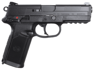 FN 66960 FNX 45 ACP 4.50″ 15+1 MS Black Matte Black Stainless Steel Slide Black Interchangeable Backstrap Grip