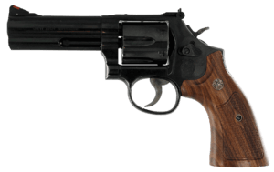 Smith & Wesson 150909 586 Classic Single/Double 357 Magnum 4″ 6 rd Wood Grip Blued