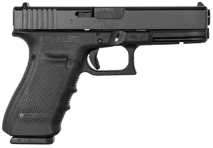 Glock UG4130101MOS G41 Gen4 MOS 45 ACP 5.31″ 10+1 Black Black Steel with MOS Cuts Slide Black Interchangeable Backstrap Grip