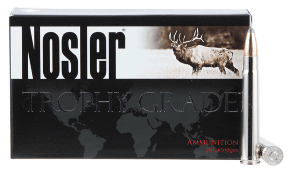 Nosler 40606 Trophy Grade Safari  375 H&H Mag 300 gr Nosler Spitzer Partition 20rd Box