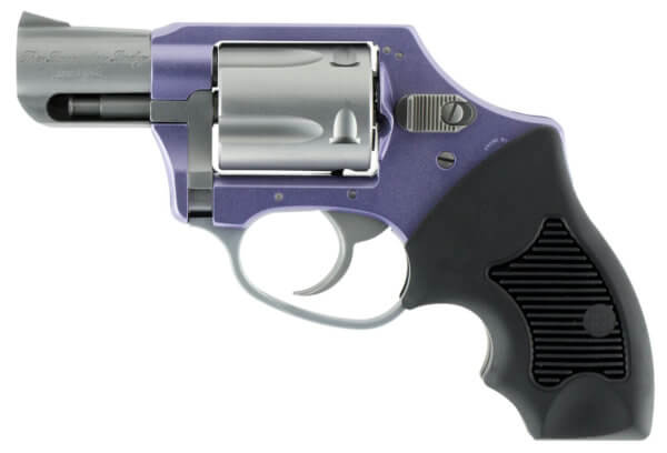 Charter Arms 53841 Undercover Lite Lavender Lady 38 Special 5rd 2″ Stainless Barrel/Cylinder Aluminum Frame w/Anodized Lavender Finish DAO Hammer Finger Grooved Black Rubber Grip