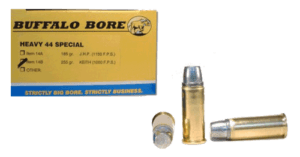 Buffalo Bore Ammunition 14B20 Heavy Strictly Business 44 S&W Spl 255 gr Hard Cast Semi-Wadcutter 20rd Box