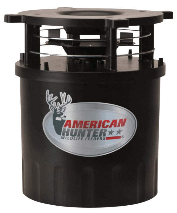 American Hunter 30591 RD-Pro Feeder Kit 24 Programs 1-30 Seconds Duration Black Powder Coated Features Digital Clock Timer & Varmint Guard