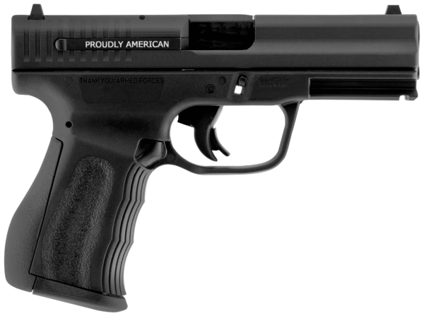 FMK 9C1 G2 FAT Single 9mm Luger 4″ 14+1 Black Polymer Grip/Frame Black Carbon Steel