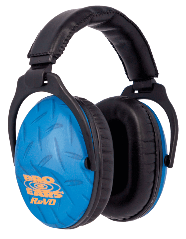 Pro Ears PE26UY010 ReVO Passive Muff 26 dB Over the Head Blue/Black Youth 1 Pair