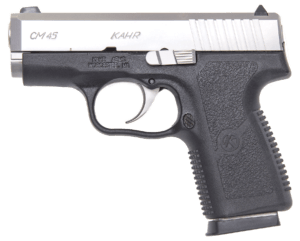 Kahr Arms CT4543 CT45 Standard 45 ACP Double 4″ 7+1 Black Polymer Grip/Frame Stainless Steel Slide