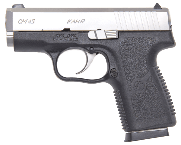 Kahr Arms CM4543 CM 45 ACP Caliber with 3.30″ Barrel 5+1 Capacity Black Finish Frame Serrated Matte Stainless Steel Slide & Textured Polymer Grip