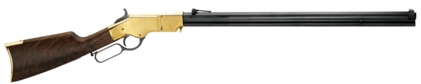 Henry H011 Original Henry Rifle 44-40 Win 13+1 24.50″ Polished Brass Fancy American Walnut Right Hand