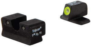 Trijicon 600596 HD Night Sights- H&K USP  Black | Green Tritium Yellow Outline Front Sight Green Tritium Black Outline Rear Sight