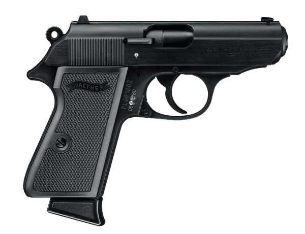 Walther Arms 5030300 PPK/S 22 Long Rifle (LR) Single/Double 3.30″ 10+1 Black Polymer Grip Black Tenifer Slide