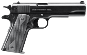 Walther Arms 5170308 1911 Colt Government A1 22 Long Rifle (LR) Single 5″ 12+1 Black Polymer Grip Black Tenifer Slide