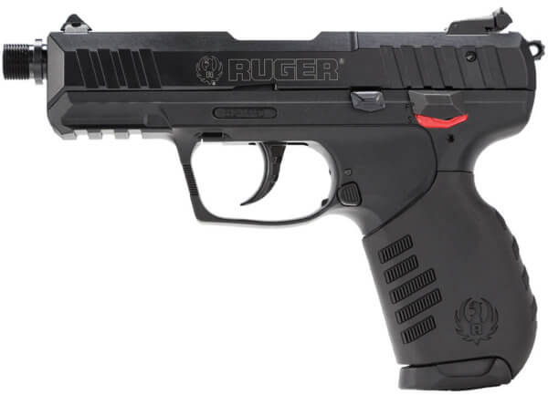 Ruger 3604 SR22 Standard 22 LR SA/DA 3.50″ 10+1 Black Polymer Grip Black Anodized Aluminum Slide