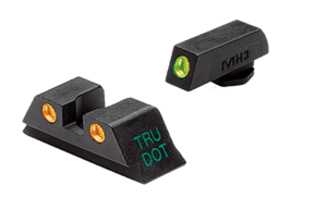 Trijicon 600578 HD Night SIghts- for Sig Sauer #6 Front/ #8 Rear  Black | Green Tritium Yellow Outline Front Sight Green Tritium Black Outline Rear Sight