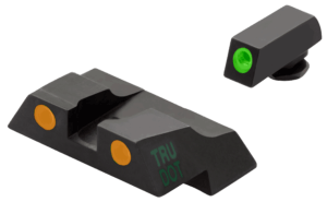 Meprolight USA 102243301 Tru-Dot  Black | Green Tritium Front Sight Orange Tritium Rear Sight Set