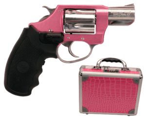 Charter Arms 53842 Undercover Lite Chic Lady 38 Special 5rd Shot 2″ High Polished Stainless Barrel Lavender Aluminum Frame Black Finger Grooved Rubber Grip Includes Crimson Trace Laser