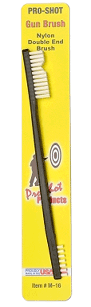 Pro-Shot BZDE Gun Brush Universal Polymer Double Ended Brush Bronze Bristles