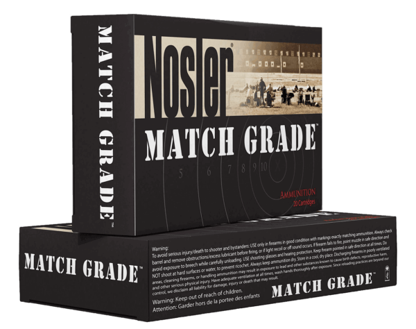 Nosler 43455 Match Grade Target 6.5 Creedmoor 140 gr Custom Competition Hollow Point Boat-Tail (CCHPBT) 20rd Box