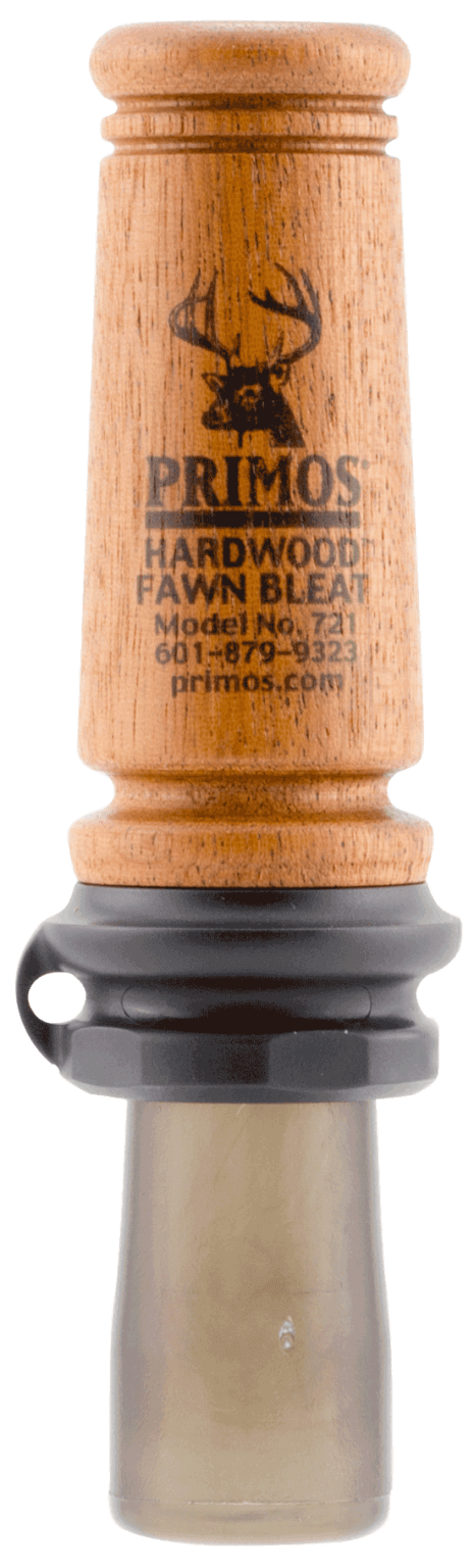 Primos 721 Hardwood Fawn Bleat Open Call Fawn Sounds Attracts Deer Brown Hardwood