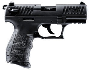 Walther Arms 5100302 PPQ M2 22 Long Rifle (LR) Single 5″ 12+1 Black Interchangeable Backstrap Grip Black Tenifer Slide