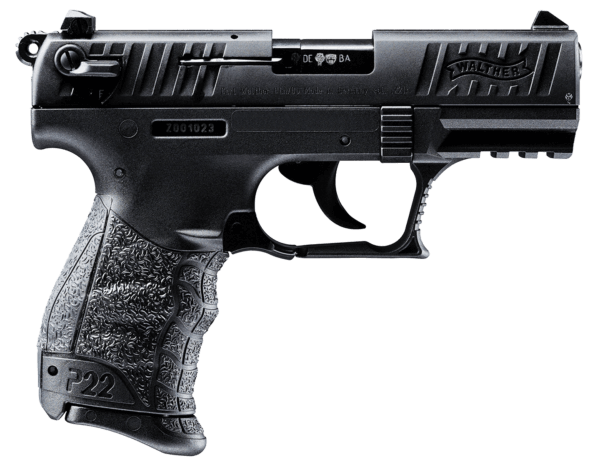 Walther Arms 5120333 P22 CA 22 LR 3.40″ 10+1 Black Tenifer Black Polymer Grip