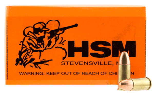 HSM 9MM4R Training Target 9mm Luger 124 gr Full Metal Jacket (FMJ) 50rd Box