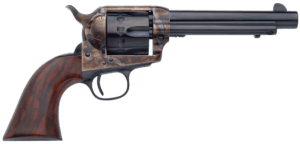 Taylors & Company 550907 1873 Cattleman SAO 45 Colt (LC) Caliber with 7.50 Blued Finish Barrel  6rd Capacity Blued Finish Cylinder  Color Case Hardened Finish Steel Frame & Walnut Grip”