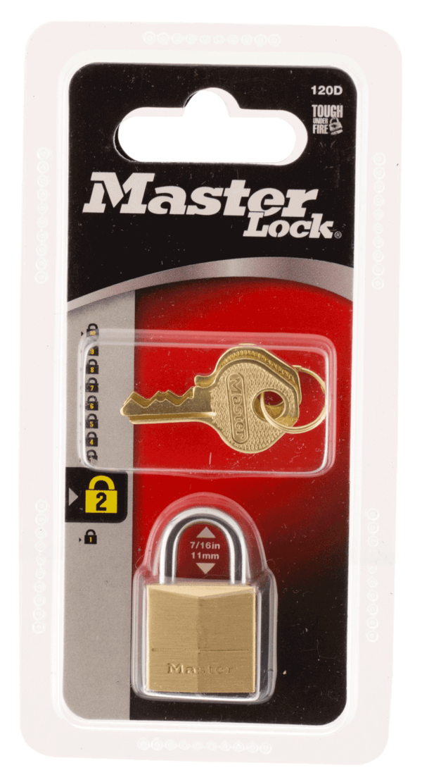 Master Lock 120D Padlock Keyed Brass