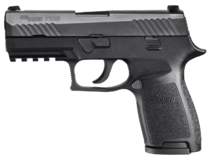 Sig Sauer 320C9B P320 Compact 9mm Luger 3.90″ 15+1 Black Polymer Grip Black Nitron Stainless Steel