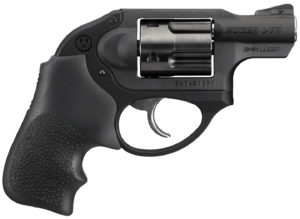 Ruger 5456 LCR 9mm Luger 1.87″ 5 Round Black Hogue Tamer Monogrip Grip Black Matte