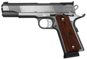 Dan Wesson 01900 Pointman Seven *CA Compliant 45 ACP 8+1 5″ Barrel Forged Stainless Steel Frame w/Beavertail. Double Diamond Cocobolo Grip Includes 2 Magazines