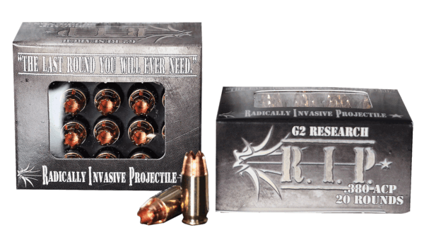 G2 Research G00001 R.I.P Defense 380 ACP 62 gr Fracturing Hollow Point (FHP) 20rd Box