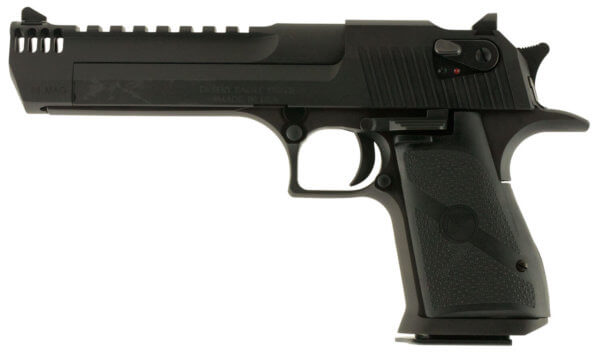 Magnum Research DE44IMB Desert Eagle Mark XIX with Muzzle Brake 44 Rem Mag 6″ 8+1 Black Carbon Steel Black Polymer Grip