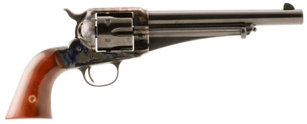 Taylors & Company 550378 1875 Army Outlaw 357 Mag Caliber with 7.50 Blued Finish Barrel  6rd Capacity Blued Finish Cylinder  Color Case Hardened Finish Steel Frame & Walnut Grip”