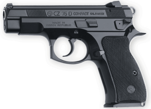 CZ-USA 91194 CZ 75 D PCR Compact 9mm Luger 14+1 3.75 Black Steel Barrel  Black Serrated Steel Slide  Black Polycoat Aluminum Frame w/Beavertail  Black Rubber Grip”