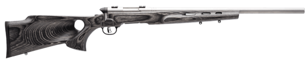 Savage Arms 96972 B.MAG Target 17 WSM Caliber with 8+1 Capacity 22″ Barrel Matte Stainless Metal Finish & Fixed Thumbhole Gray Laminate Stock Right Hand (Full Size)