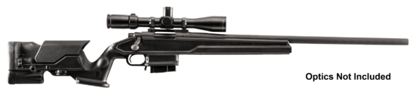 Archangel AA700A Precision Stock  Black Synthetic Fixed with Aluminum Bedding & Adjustable Cheek Riser for Remington 700 Short Action