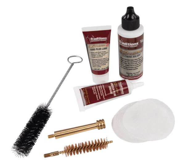 Traditions A3960 EZ Clean 2 Muzzleloader Cleaning Kit 50 Cal 7 Pieces