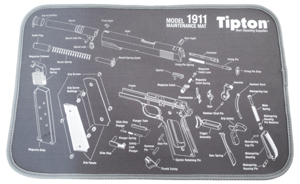 Tipton 558680 Maintenance Mat Neoprene Top w/Rubber Back Black w/Gray Trim 1911 Parts Diagram 10″ L x 12″ W