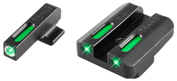TruGlo TG13FN2A TFX Black | Green Tritium & Fiber Optic White Outline Front Sight Green Tritium & Fiber Optic Rear Sight