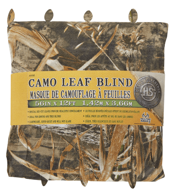 Hunters Specialties 07592 Camo Leaf Blind Realtree Max-5 56″H x 12″L