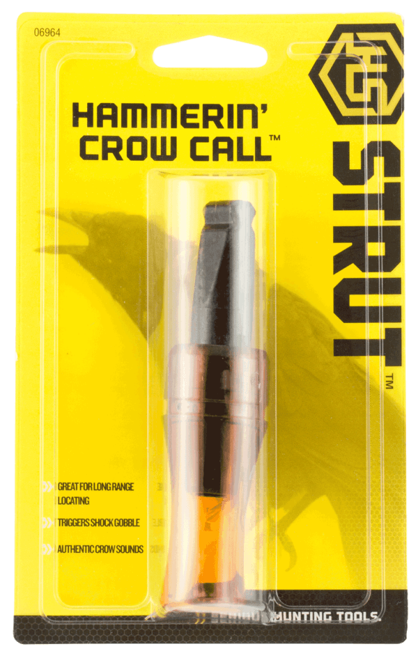 HS Strut 06964 Hammerin’ Crow Locator Call Open Call Crow Sounds Attracts Turkeys Root Beer Plastic
