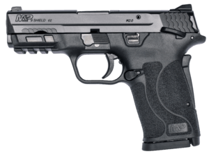 Smith & Wesson 12436 M&P Shield EZ M2.0 Compact Slim 9mm Luger 8+1 3.67″ Black Armornite Barrel & Serrated Slide Matte Black Polymer Frame w/Picatinny Rail Black Polymer Grips Right Hand