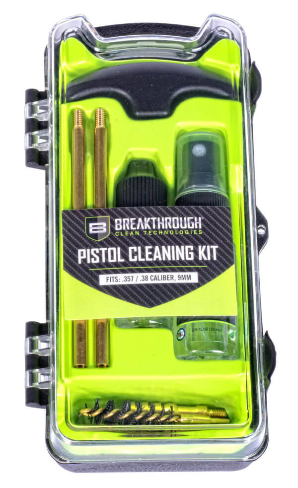 Breakthrough Clean BT-ECC-9 Vision Series Cleaning Kit 9mm & 38 Cal Pistol/9 Pieces Multi-Color