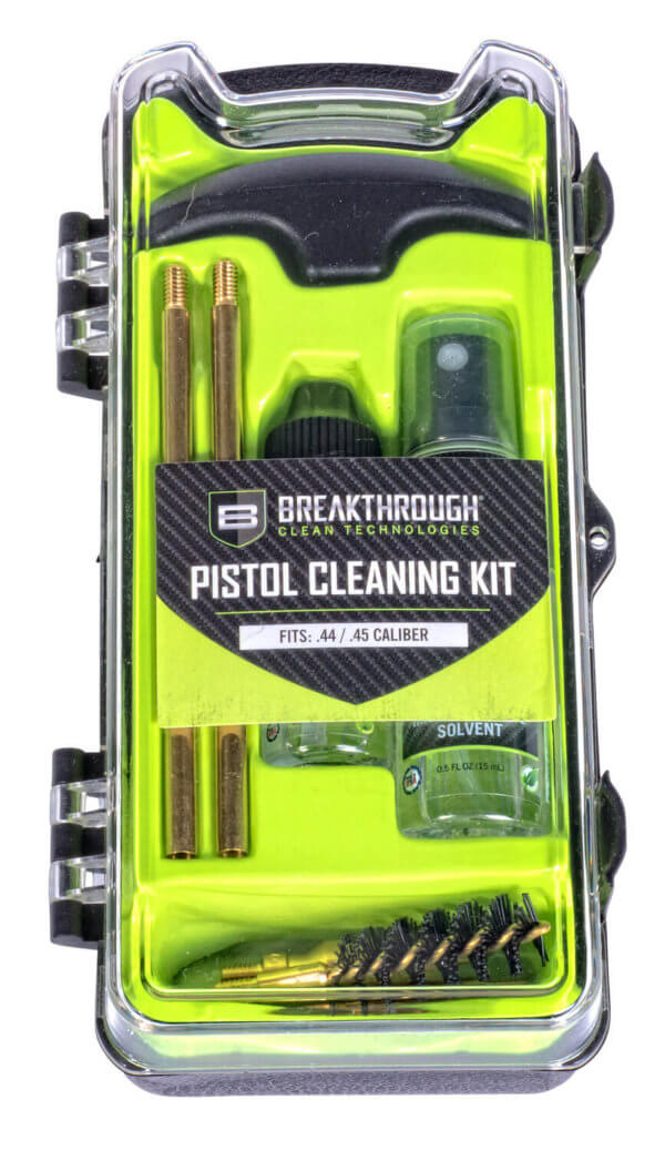Breakthrough Clean BTECC4445 Vision Series Cleaning Kit 44 Cal & 45 Cal Pistol/10 Pieces Multi-Color