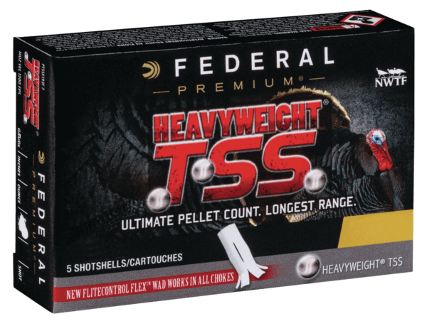 Federal PTSSX191F7 Premium Turkey Heavyweight TSS 12 Gauge 3.50″ 2 1/4 oz 1200 fps Tungsten 7 Shot 5rd Box
