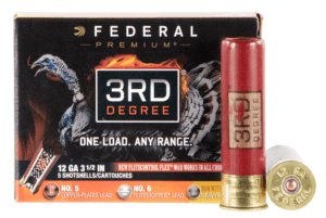 Federal PTDX139567 Premium 3rd Degree 12 Gauge 3.5″ 2 oz 5,6,7 Shot 5rd Box