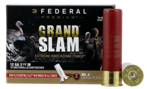 Federal PFCX139F4 Premium Grand Slam 12 Gauge 3.5″ 2 oz 4 Shot 10 Rd Box / 5 Cs