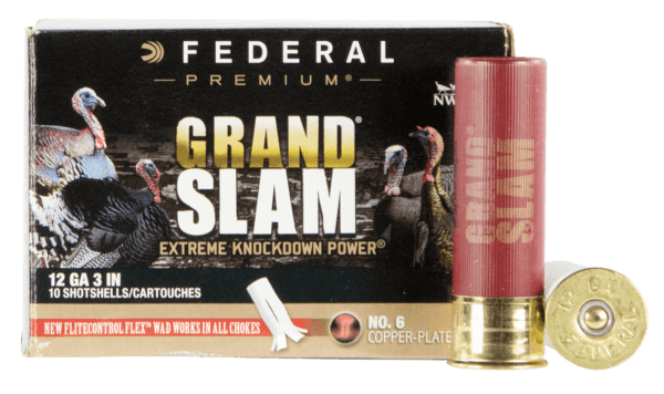 Federal PFCX157F6 Premium Grand Slam 12 Gauge 3″ 1 3/4 oz 6 Shot 10 Rd Box / 5 Cs